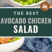 pin for avocado chicken salad.