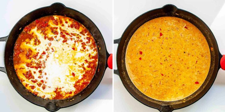 process shots showing how to make spicy brazilian coconut chicken.