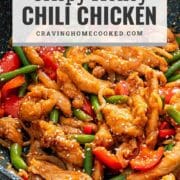 pin for crispy honey chili chicken.
