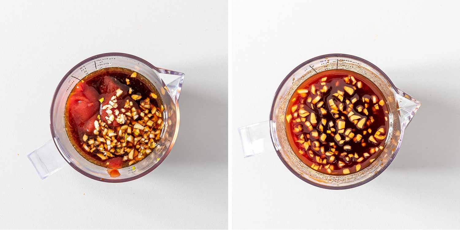 process shots showing how to make crispy honey chili chicken.