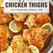 pin for crispy lemon chicken thighs.