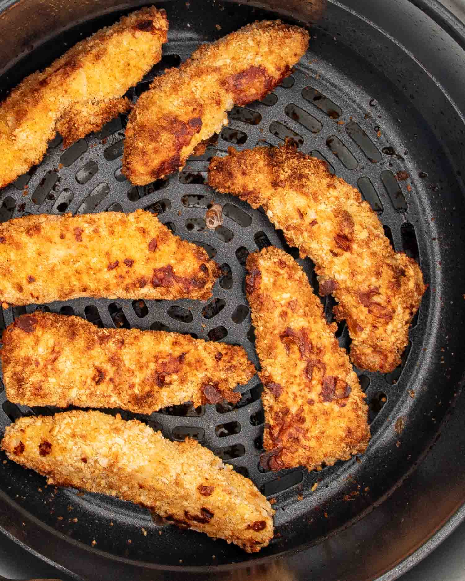 fish sticks in an air fryer.