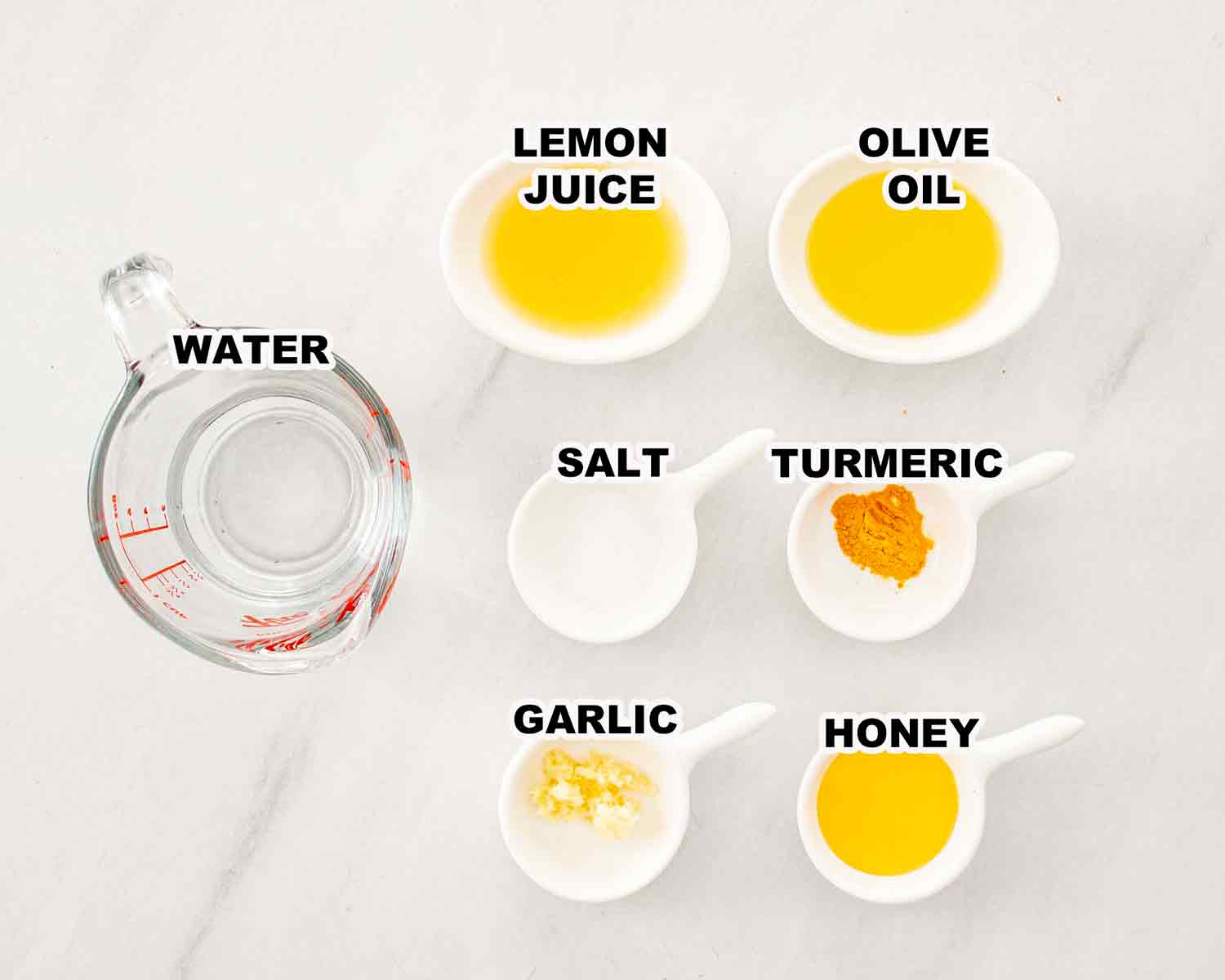 ingredients needed to make meatballs and potatoes.