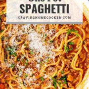 pin for one pot spaghetti.