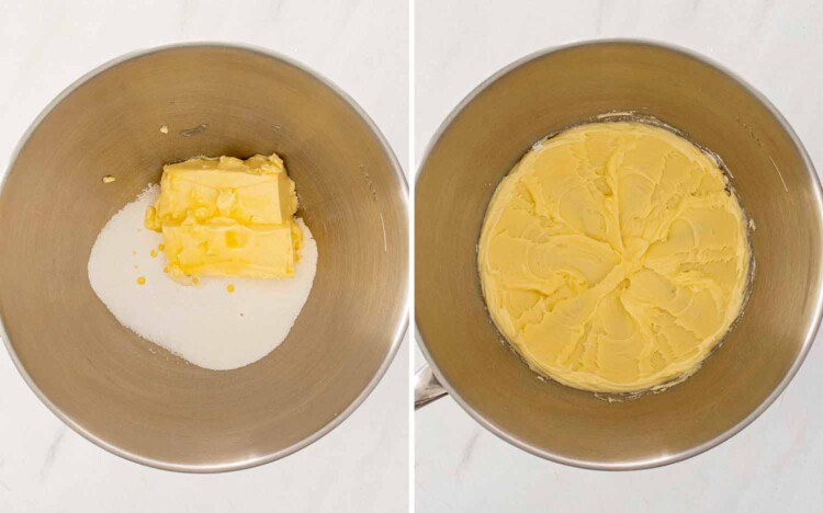 process shots showing how to make shortbread cookies.