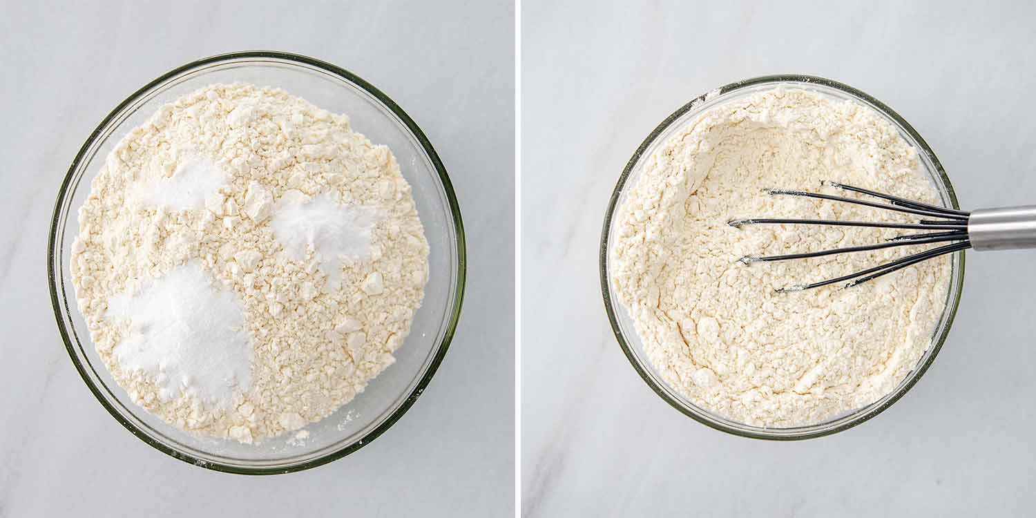 process shots showing how to make snickerdoodles.