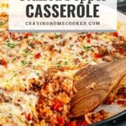 pin for stuffed pepper casserole.