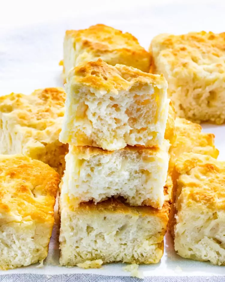 stack of butter biscuits