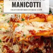 pin for cheese stuffed manicotti.