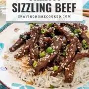 pin for chinese sizzling beef.