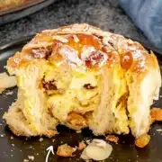 pin for custard raisin rolls.