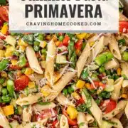 pin for summer pasta primavera.
