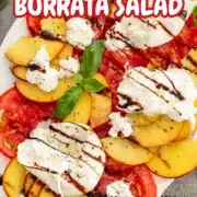 tomato peach burrata salad pin.